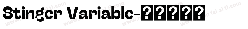 Stinger Variable字体转换